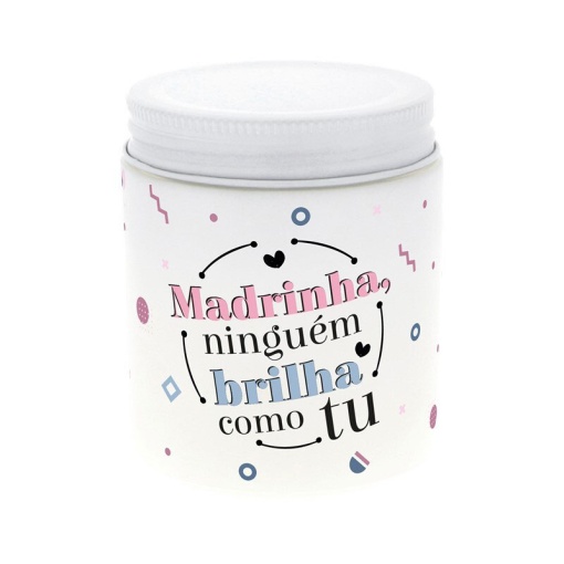 Vela Aromática Lovely Story "Madrinha, Ninguém Brilha Como Tu" 160g