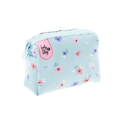 Porta-moedas Lovely Story Mint Flowers