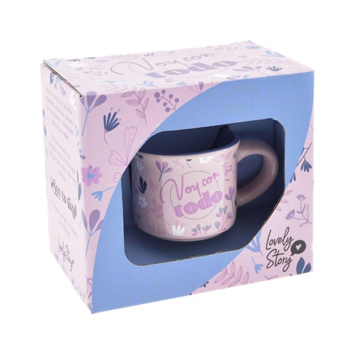 Chávena de Café Lovely Story "Vai com Tudo" 50ml