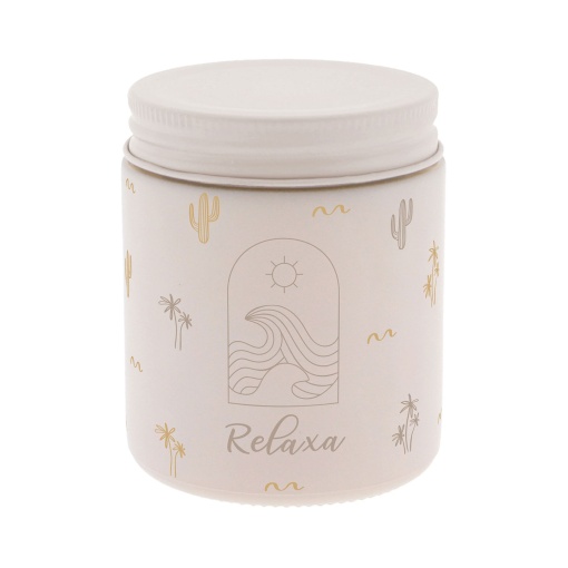 Vela Aromática AROMAME Summer Vibes "Relaxa" Bege 160g