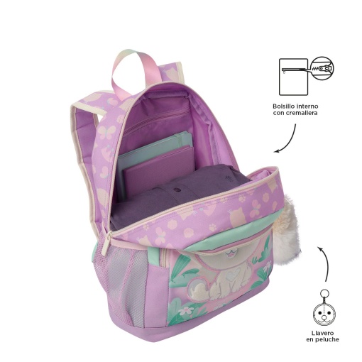 Mochila TOTTO Queen CAT 37x26x10cm