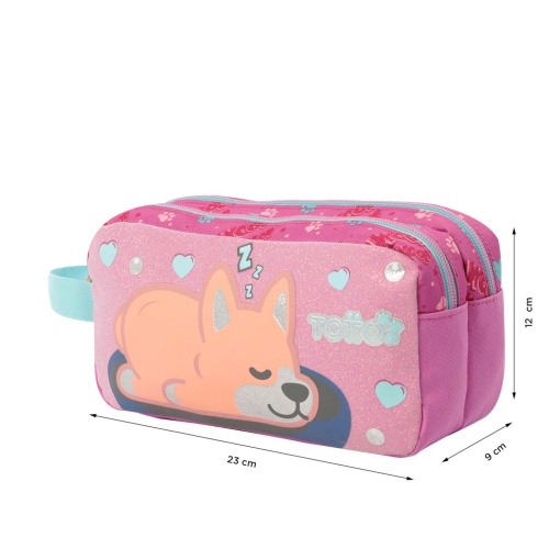 Estojo Escolar TOTTO Doggy LOVE 2025 Duplo