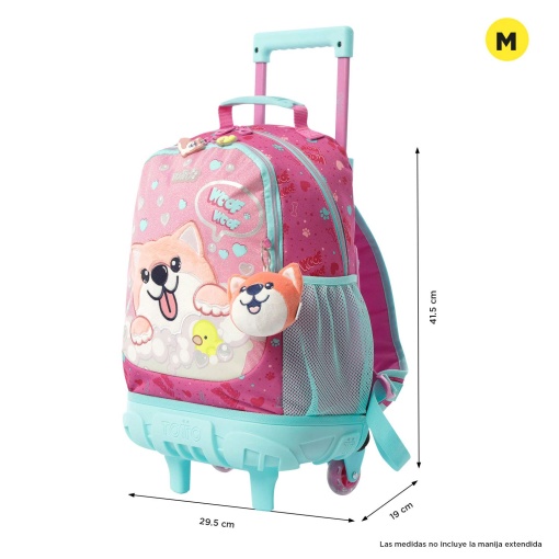 Mochila Trolley TOTTO Doggy LOVE 41,5x29,5x19cm