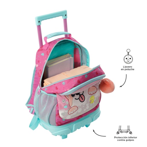 Mochila Trolley TOTTO Doggy LOVE 41,5x29,5x19cm