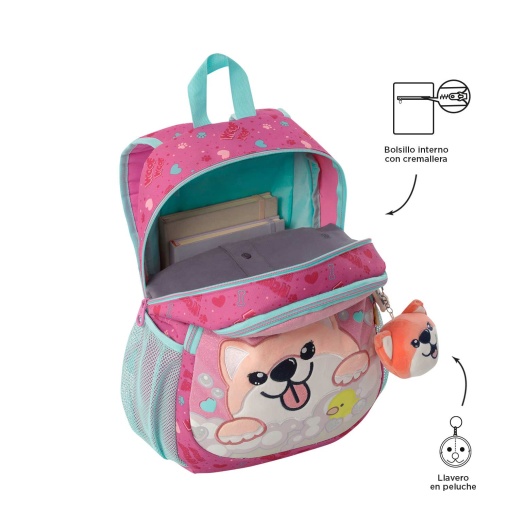 Mochila TOTTO Doggy LOVE 40,5x29x11cm