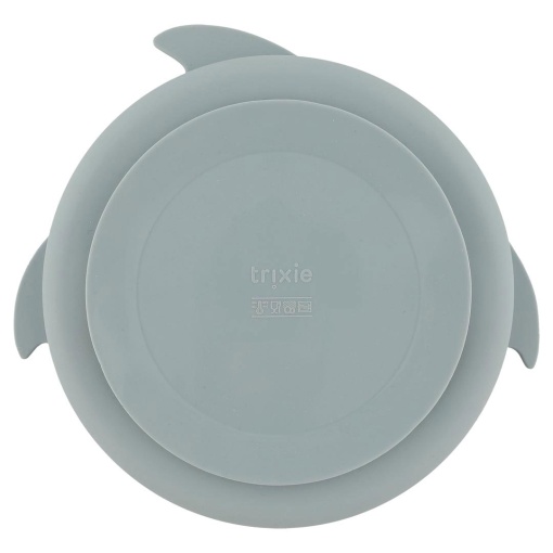 Prato de Silicone com Divisórias e Ventosa Mr. Shark TRIXIE