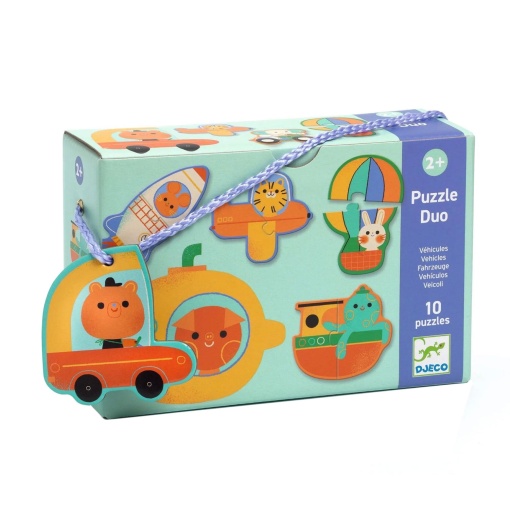 Puzzle Duo - Veículos DJECO