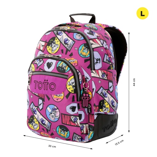 Mochila TOTTO Rayol 1kc 44x33x13,5cm