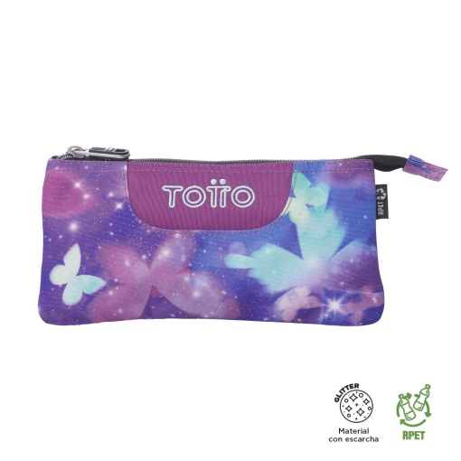 Estojo Escolar TOTTO Tablero 5q6 Glitter 2025 Triplo