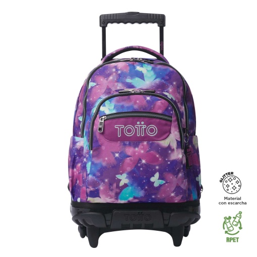 Mochila Trolley TOTTO Renglones 5q6 Glitter 45,5x32x17,5cm