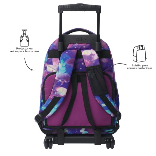 Mochila Trolley TOTTO Renglones 5q6 Glitter 45,5x32x17,5cm