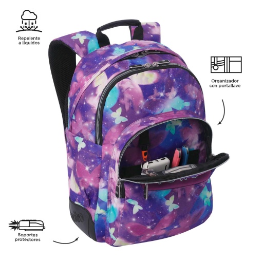 Mochila TOTTO Rayol 5q6 Glitter 44x33x13,5cm