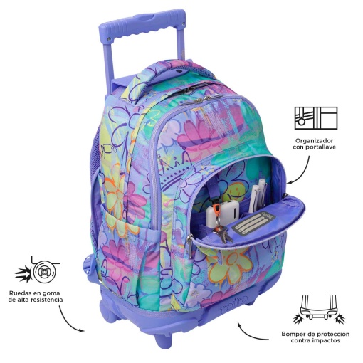 Mochila Trolley TOTTO Renglones 5q8 45,5x32x17,5cm