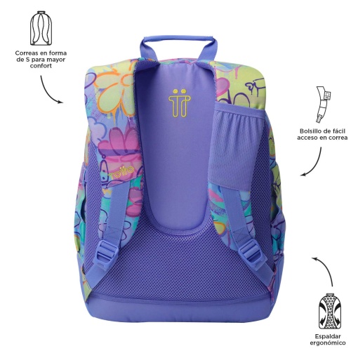 Mochila TOTTO Rayol 5q8 44x33x13,5cm
