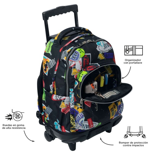 Mochila Trolley TOTTO Renglones 8c5 45,5x32x17,5cm