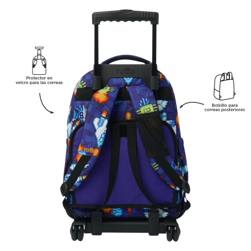 Mochila Trolley TOTTO Renglones 8fk 45,5x32x17,5cm