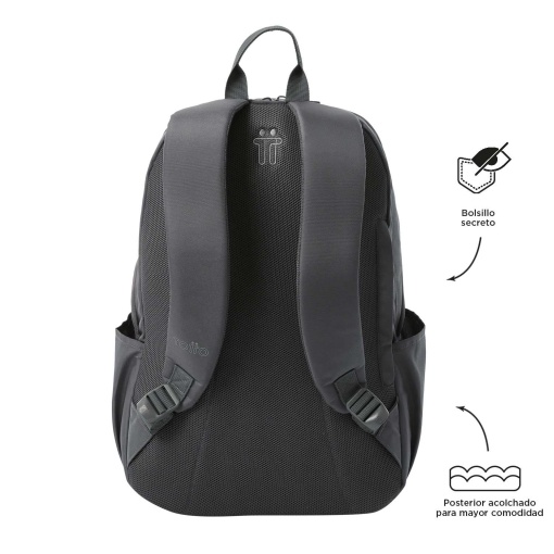 Mochila TOTTO Trik L Cinza 45x30x16cm