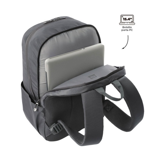 Mochila TOTTO Trik L Cinza 45x30x16cm