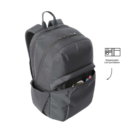 Mochila TOTTO Trik L Cinza 45x30x16cm