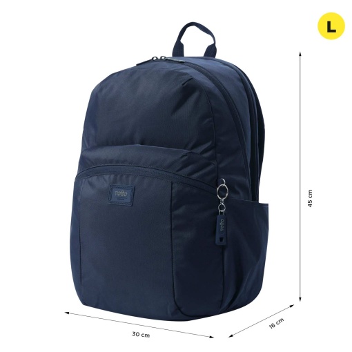 Mochila TOTTO Trik L Azul 45x30x16cm