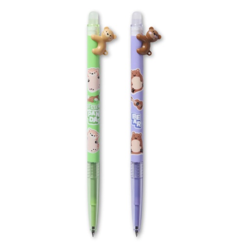 Esferográfica Apagável M&G I Erase Animals Panda & Bear 0,7mm Sortido