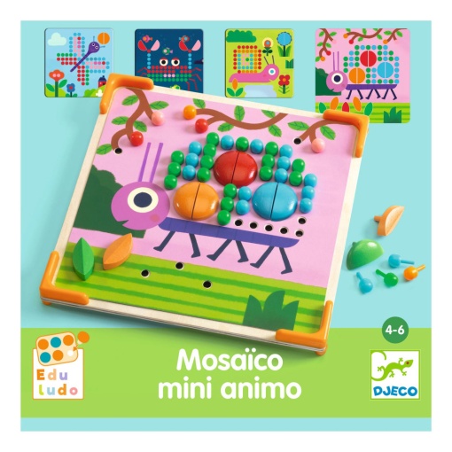 Mosaico Mini Animo - encaixar pinos DJECO