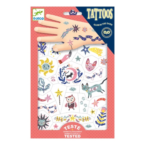 50 Tatuagens Brilham No Escuro - Bons Sonhos DJECO
