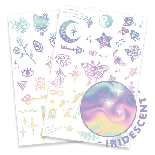 50 Tatuagens Iridescentes - Amuletos da Sorte DJECO
