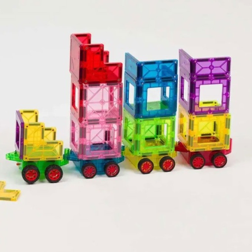 Jogo de Construção Magnético Imanix Comboio com Carruagens 38 peças BRAINTOYS