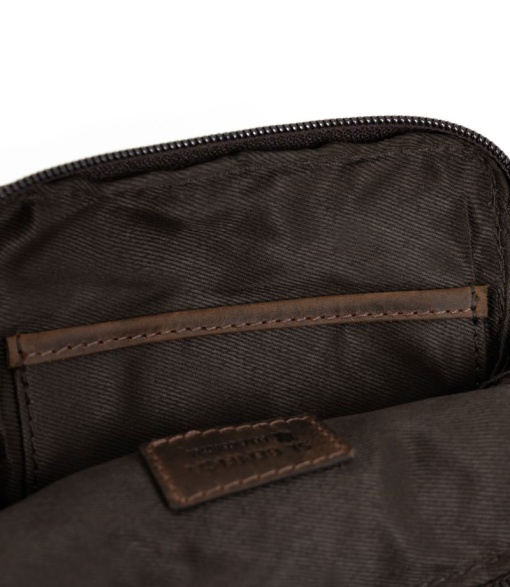 Bolsa de Tiracolo em Pele BENFICA Castanho