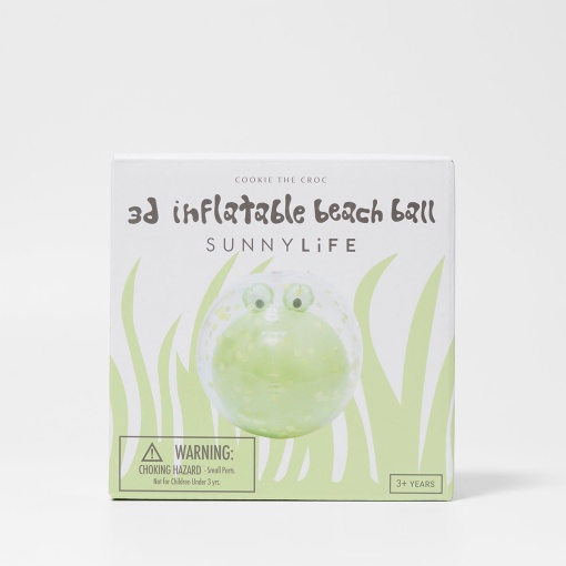 Bola de Praia Insuflável 3D Cookie, o Crocodilo SUNNYLIFE