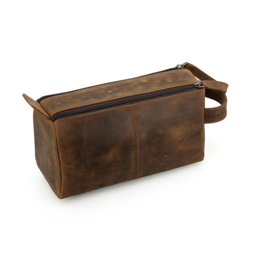 Necessaire em pele BENFICA castanho
