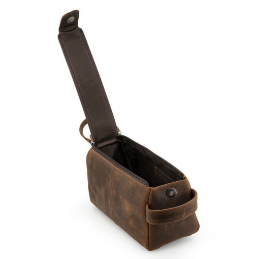 Necessaire em pele BENFICA castanho