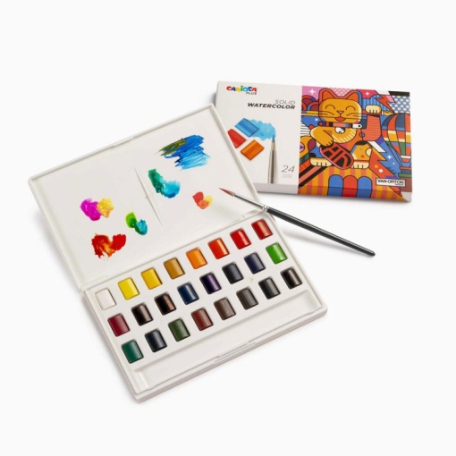 Aguarelas CARIOCA Plus caixa com 24 cores