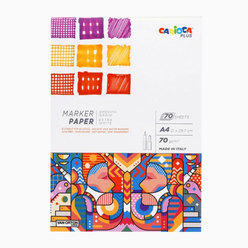 Bloco de Desenho CARIOCA Plus A4 70g 70 folhas