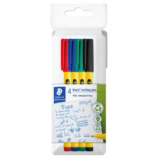 Marcador STAEDTLER NORIS 307 F 0,6mm 4 cores