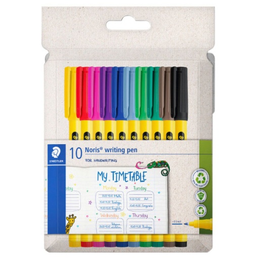Marcador STAEDTLER NORIS 307 F 0,6mm 10 cores