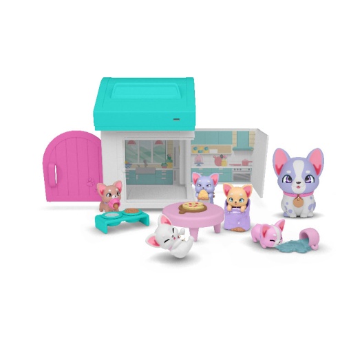 LITTLE LIVE PETS Mini Mama Surprise família cãezinhos adotados Famosa