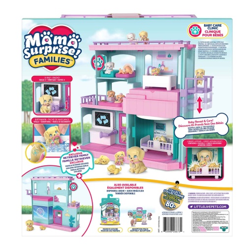 Pequeñas mascotas vivas - Familia Mamá Sorpresa - Clínica de Bebés MOOSE