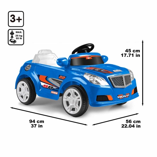 Carro elétrico FEBER Twinkle 12V azul FAMOSA