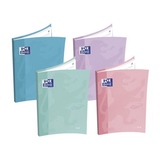 Agenda escolar semanal A6 2025/26 12 meses OXFORD School Touch cores pastel sortido