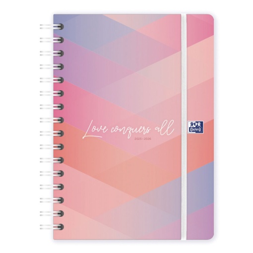 Agenda escolar semanal A5 2025/26 12 meses espiral OXFORD&ME sortido