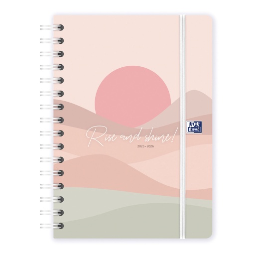Agenda escolar semanal A5 2025/26 12 meses espiral OXFORD&ME sortido