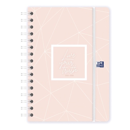 Agenda escolar semanal A5 2025/26 12 meses espiral OXFORD&ME sortido
