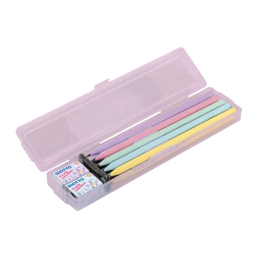 GIOTTO Candy Collection set: 10 pencils + sharpener + eraser