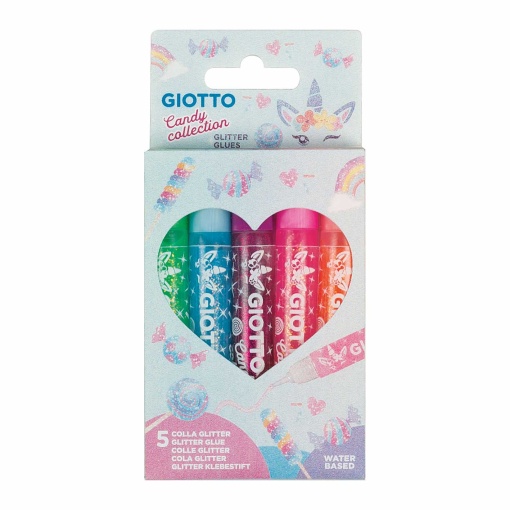 Cola Glitter GIOTTO Candy Collection 5 unidades