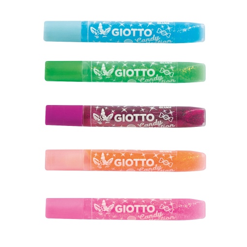 Cola Glitter GIOTTO Candy Collection 5 unidades