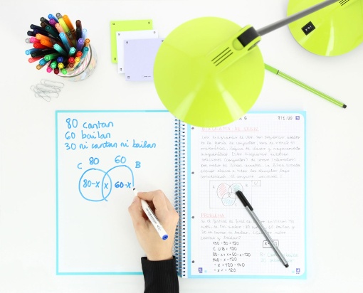 Caderno A4 capa dura espiral OXFORD School Europeanbook 10 pautado 150 folhas 90g cores vivas sortido