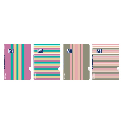 Caderno A4 Capa Plástica Agrafado OXFORD Openflex Color Block Pautado 48 folhas 90g Sortido