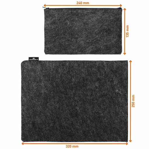 Bolsa para Portátil/Tablet 13'' DURABLE Effect 32x25cm Preta